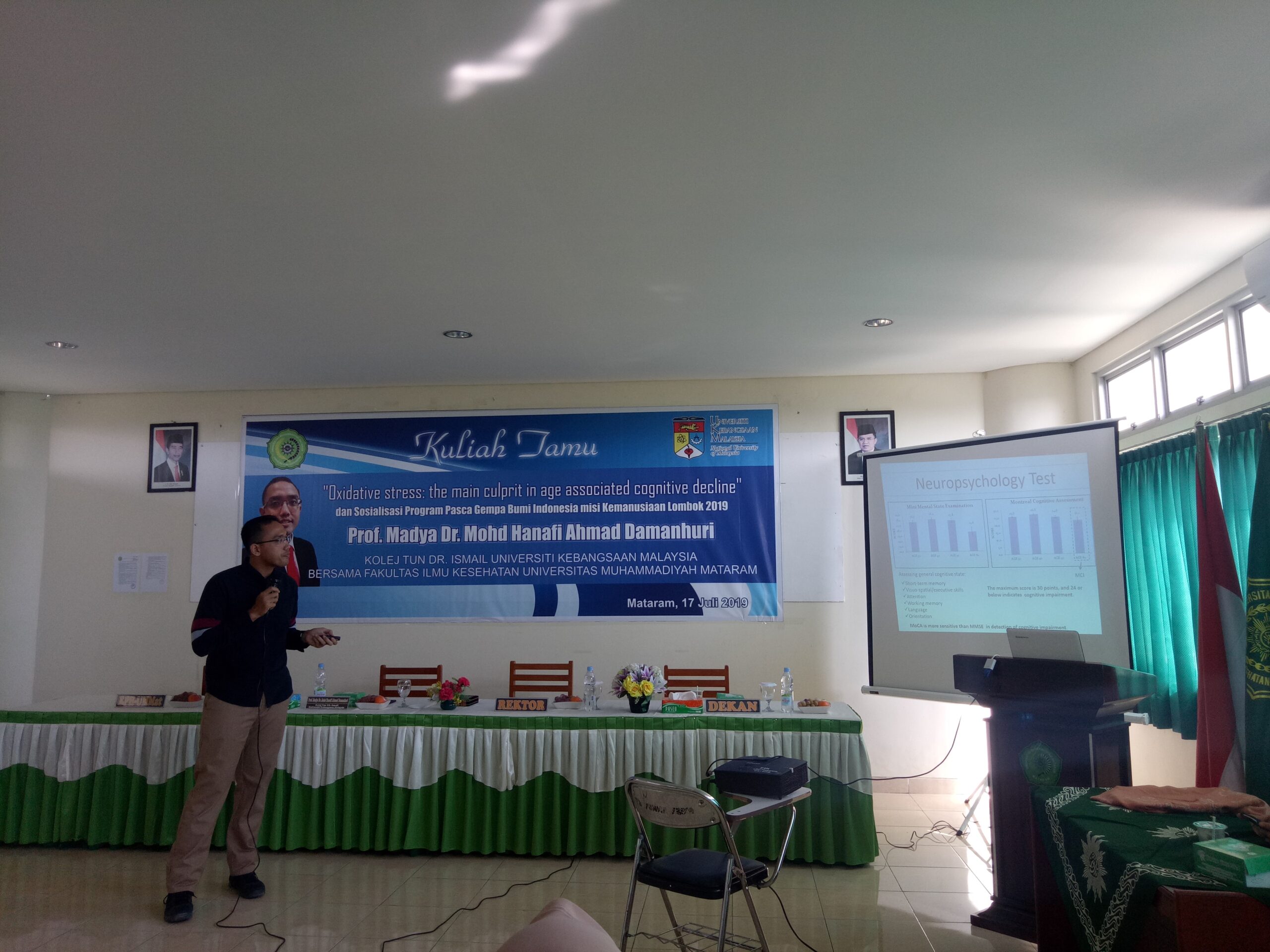 Kuliah Tamu dan Sosialisasi Program Pasca Gempa Bumi Lombok