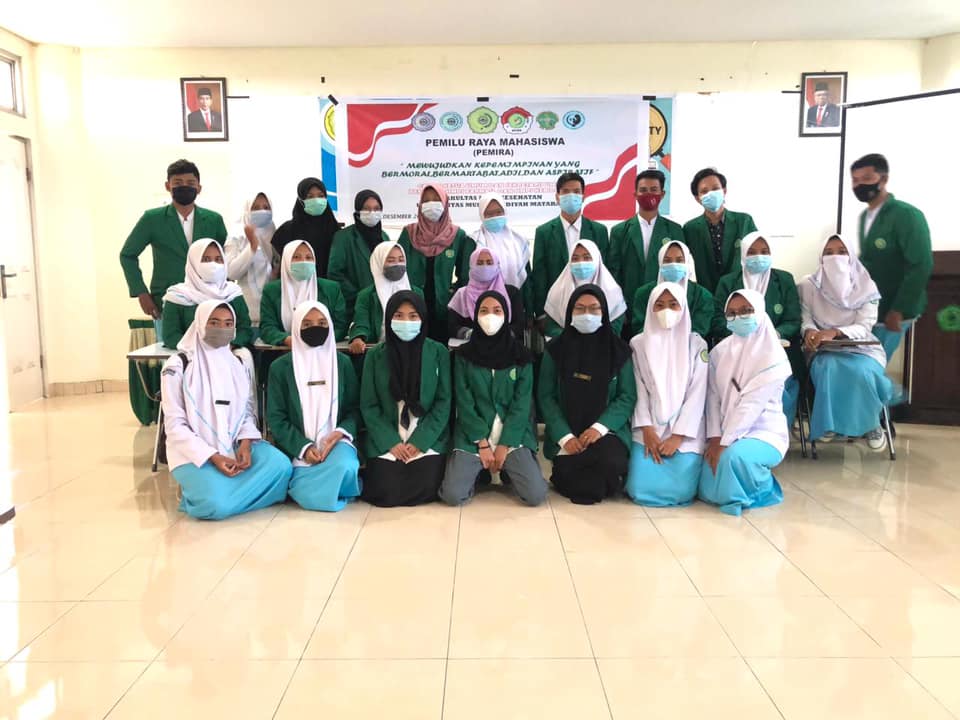 Pelaksanaan kegiatan PEMIRA Organisasi Mahasiswa Fakultas Ilmu Kesehatan berlangsung dengan baik di tengah pandemi covid-19