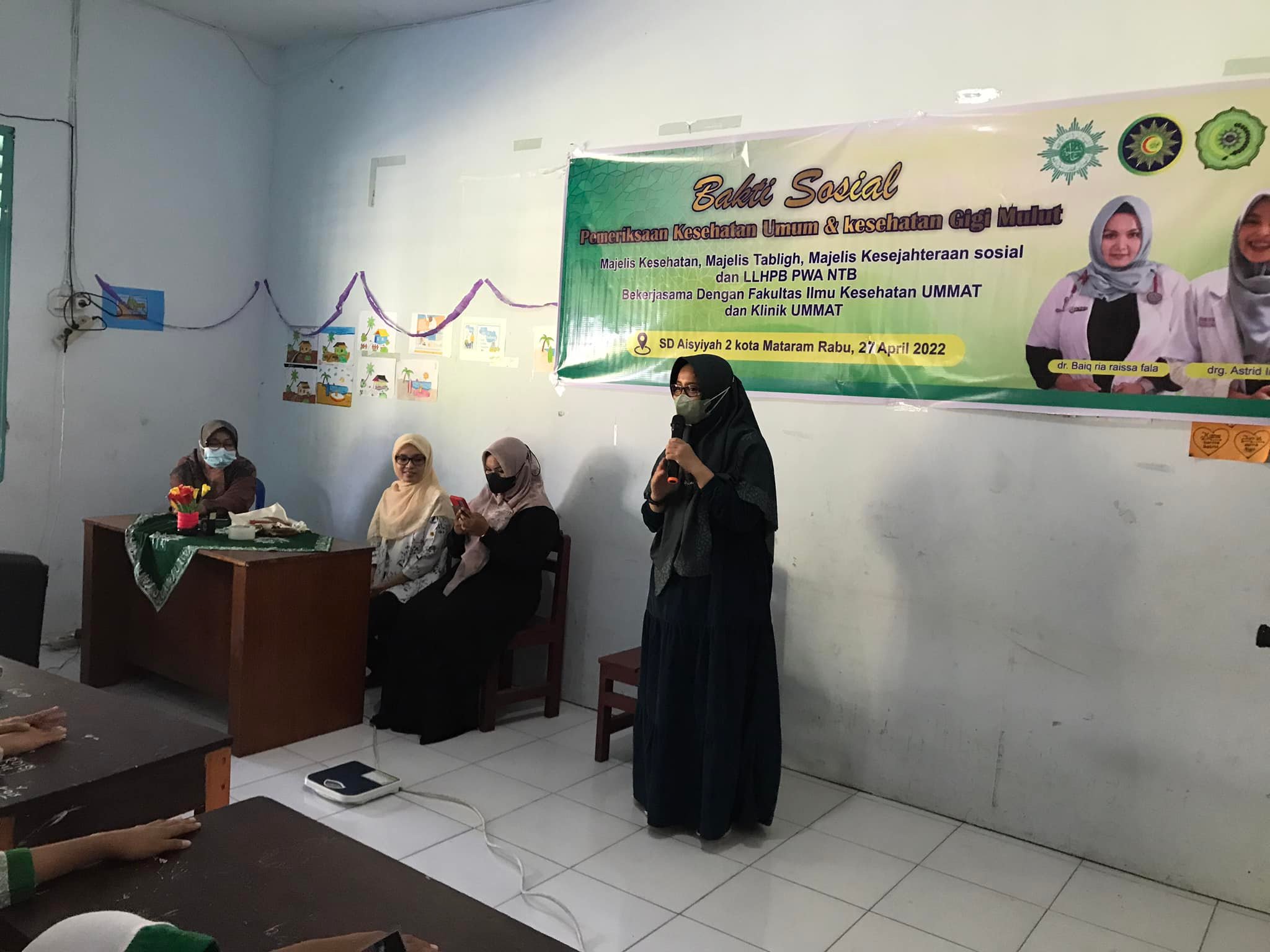 Bakti Sosial Pemeriksaan Kesehatan Umum & Kesehatan Gigi Mulut di SD ‘Aisyiyah 2 Kota Mataram