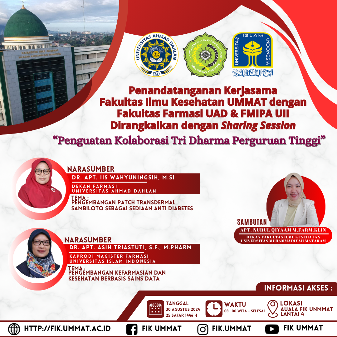 Penandatanganan Kerjasama Fakultas Ilmu Kesehatan UMMAT dengan Fakultas Farmasi UAD & FMIPA UII